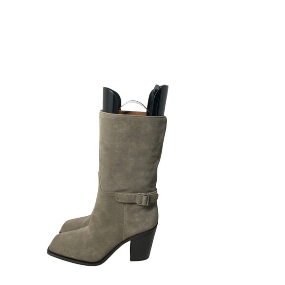 Franco Sarto Mid-Calf Boots Women's Size 9.5 Medium Vance Suede Gray - Picture 2 of 10